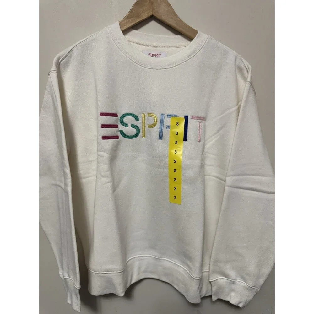 NWT Costco Esprit Women's Logo Crew Neck Pullover Sweatshirt | Set of 3 | Size S - Picture 2 of 13